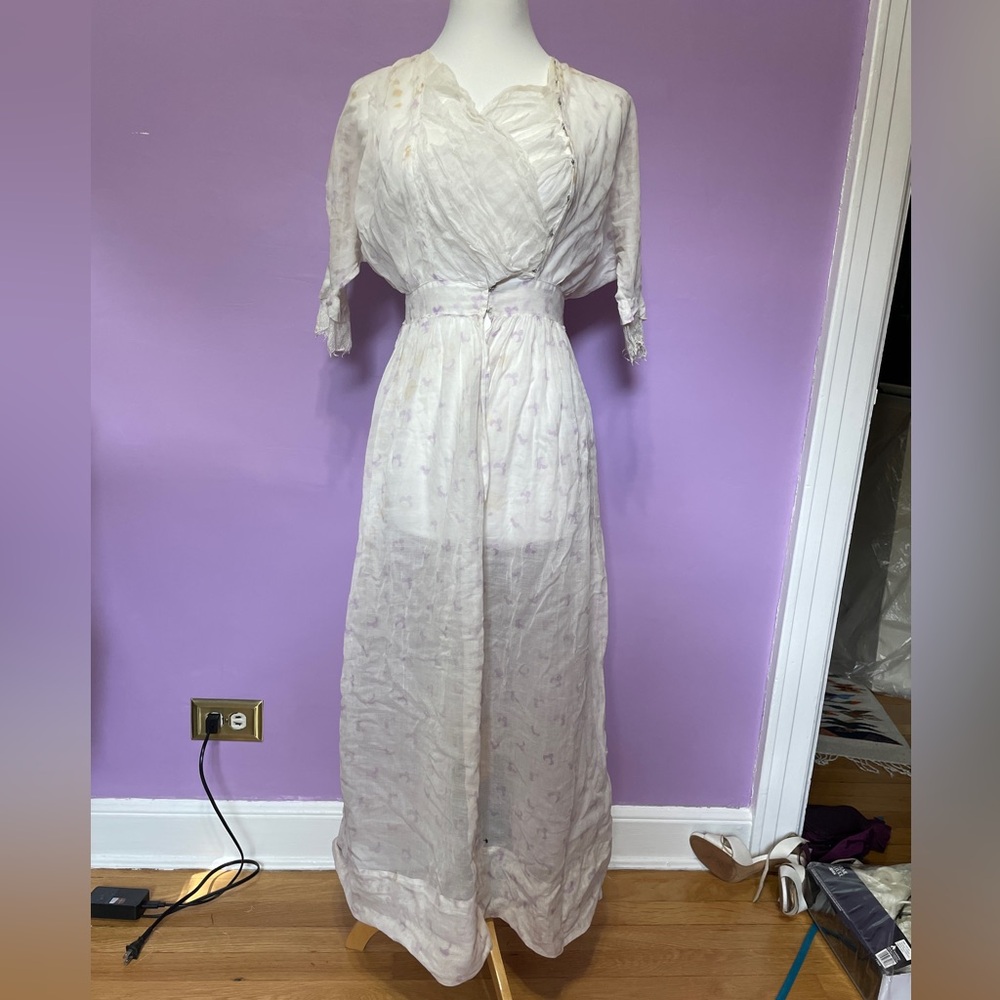 Vintage Edwardian Day Dress xs